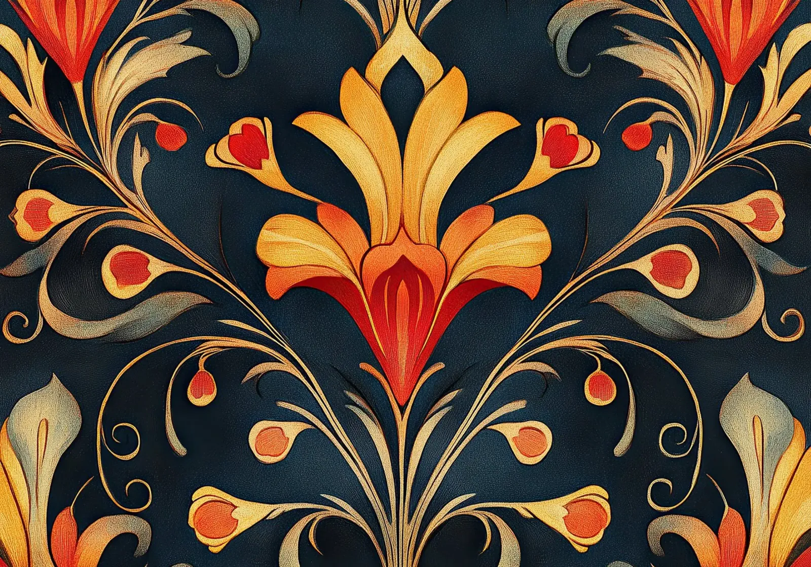 Jugenstil - Florale Rhythmen der Zeit poster by Artful Bloom