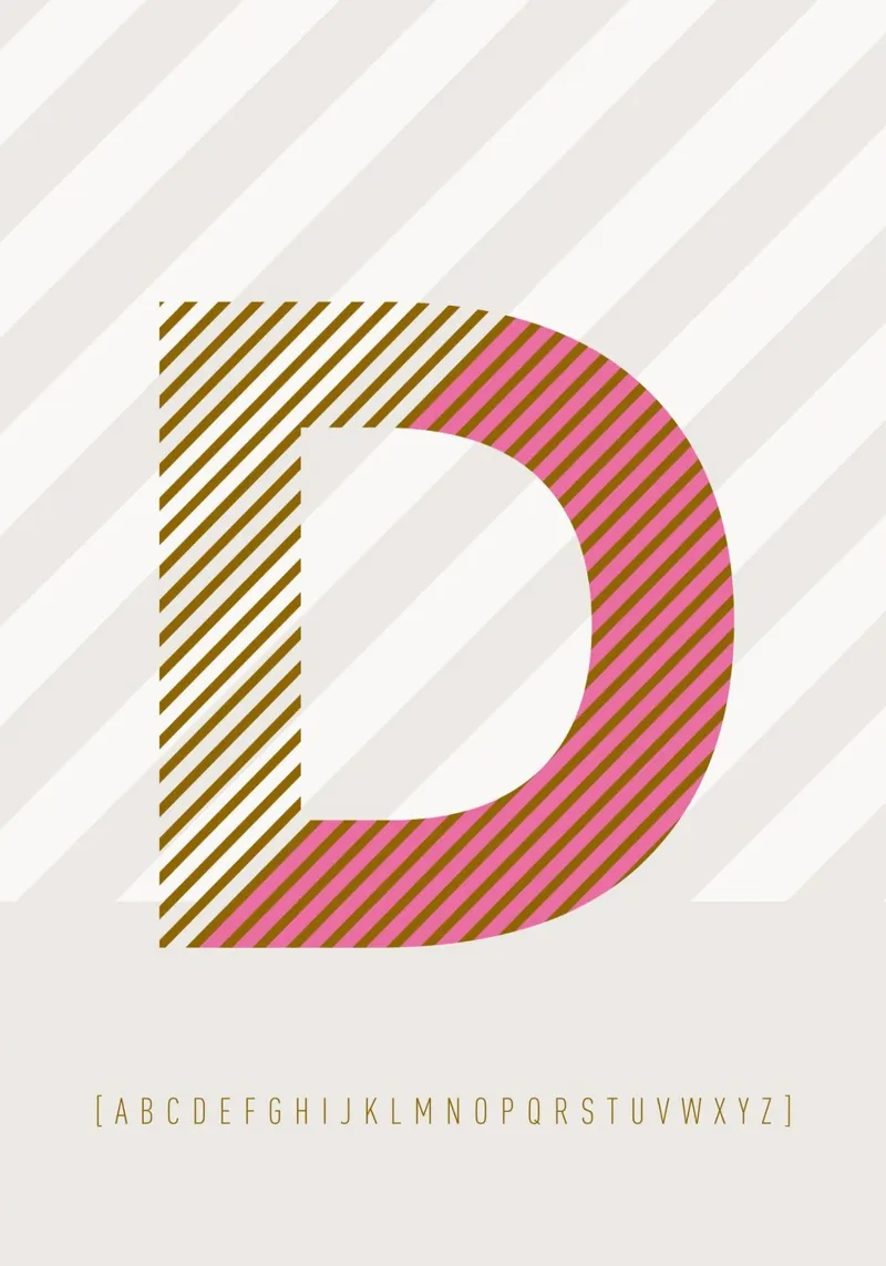 D Typeface Alphabet plexiglass da lazydaypaper