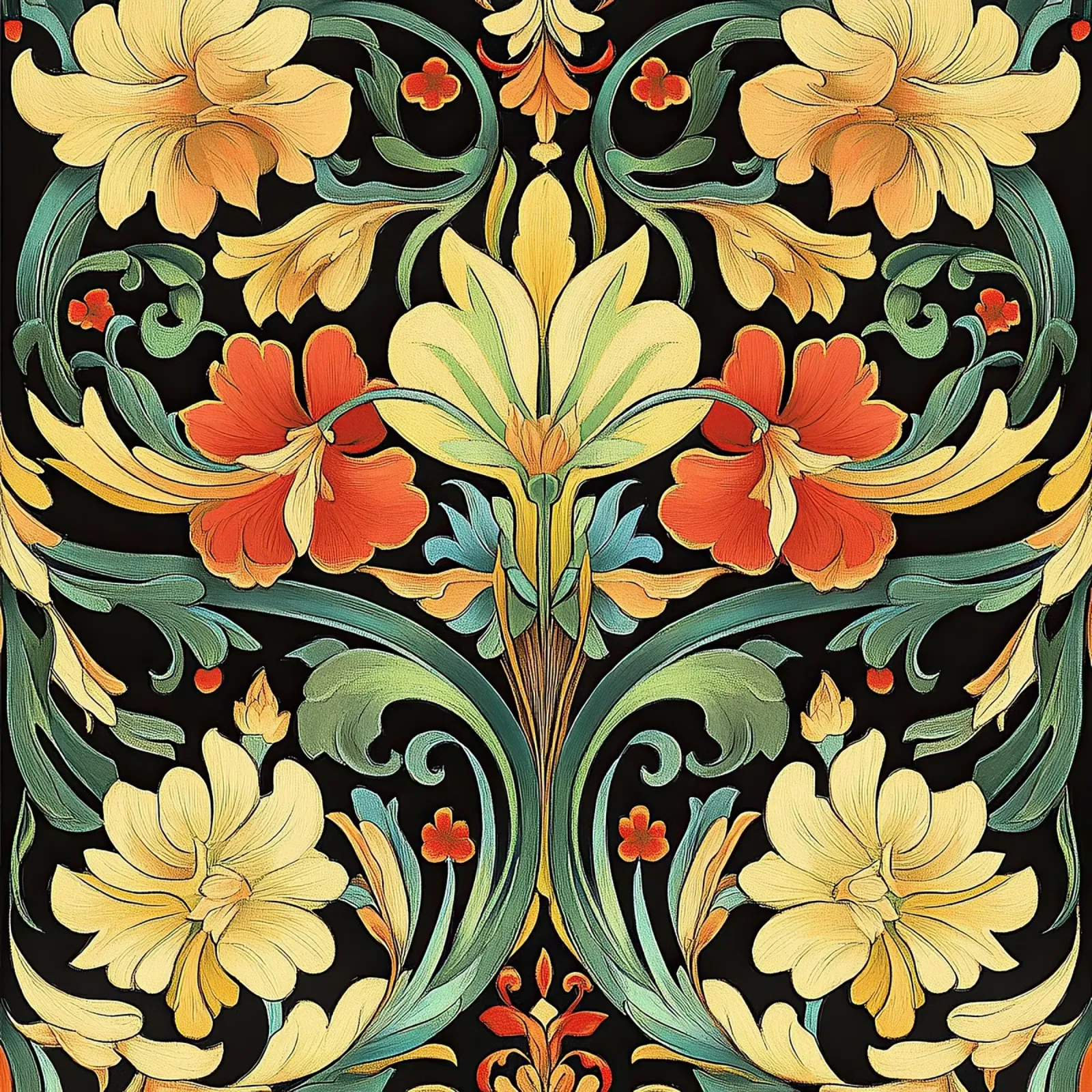 Art nouveau - Eccentricità di stile pellicola backlit da Artful Bloom