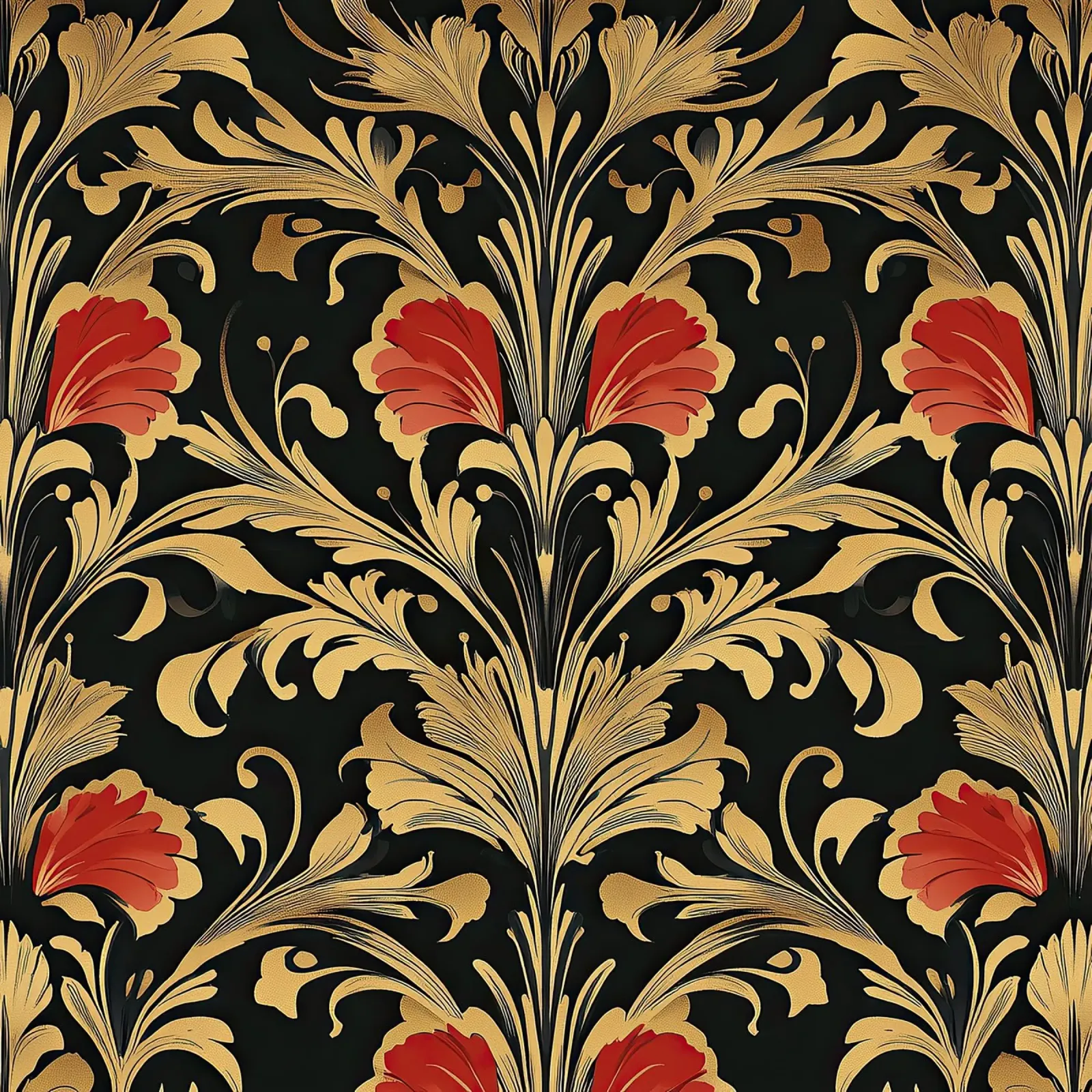 Stile art nouveau "Linee seducenti pellicola backlit da Artful Bloom