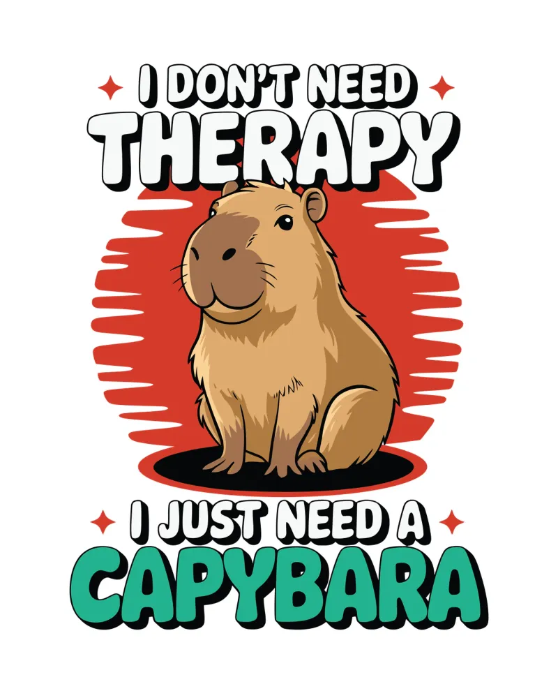 I don't need therapy, I just need a capybara pellicola backlit da edsonramosart