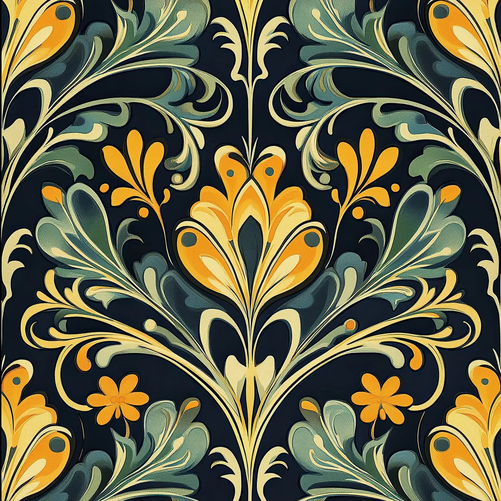 Art Nouveau - Sinfonia di linee pellicola backlit da Artful Bloom