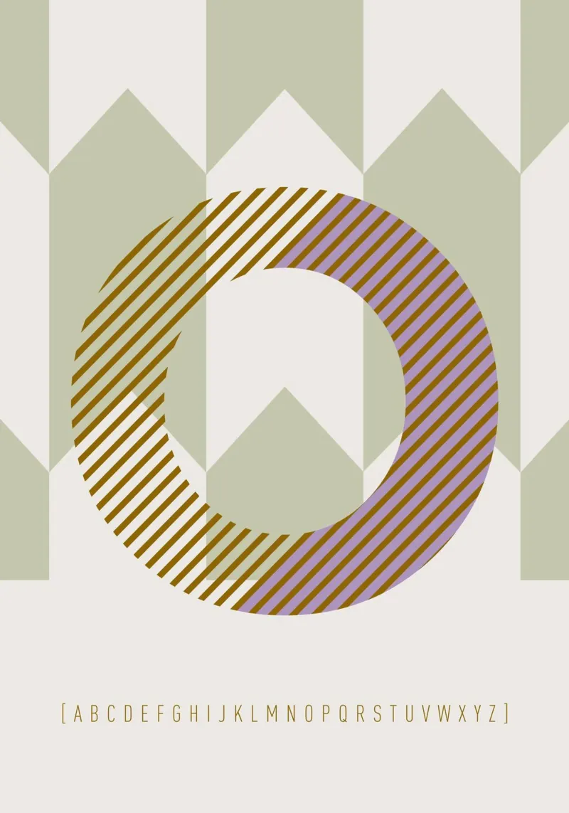 O Typeface Alphabet carta hahnemühle da lazydaypaper