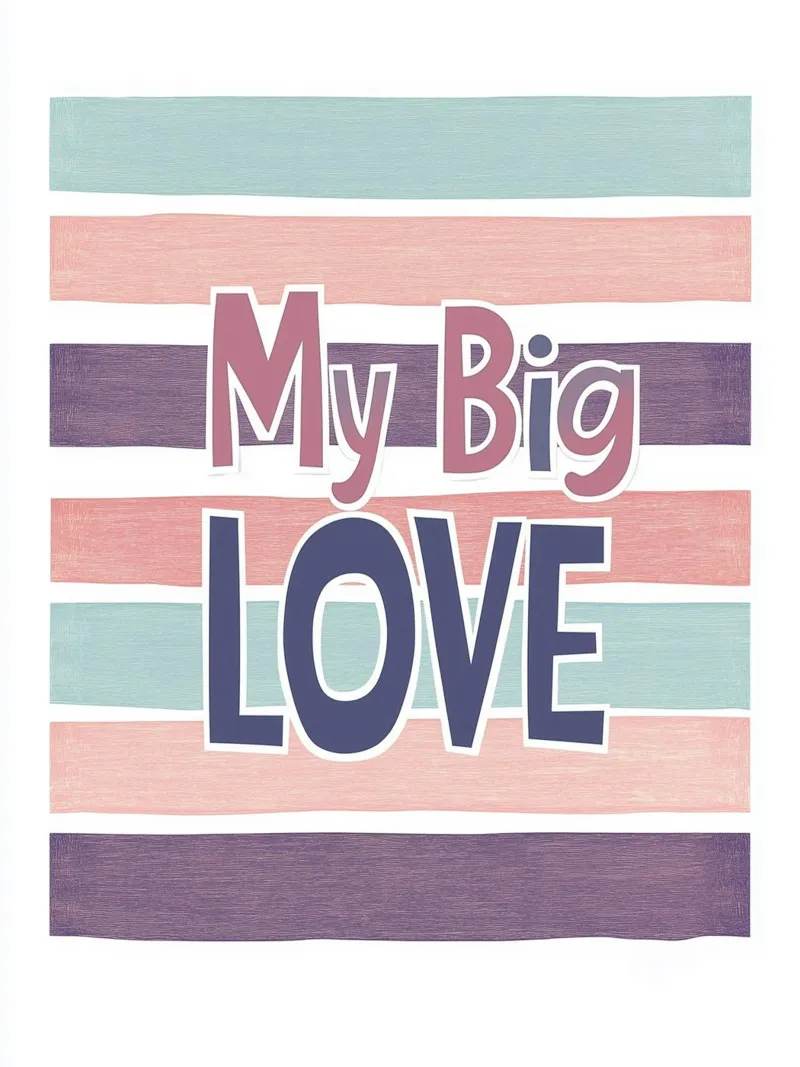 Il mio grande amore, dolce dichiarazione d'amore poster da Carinaprint