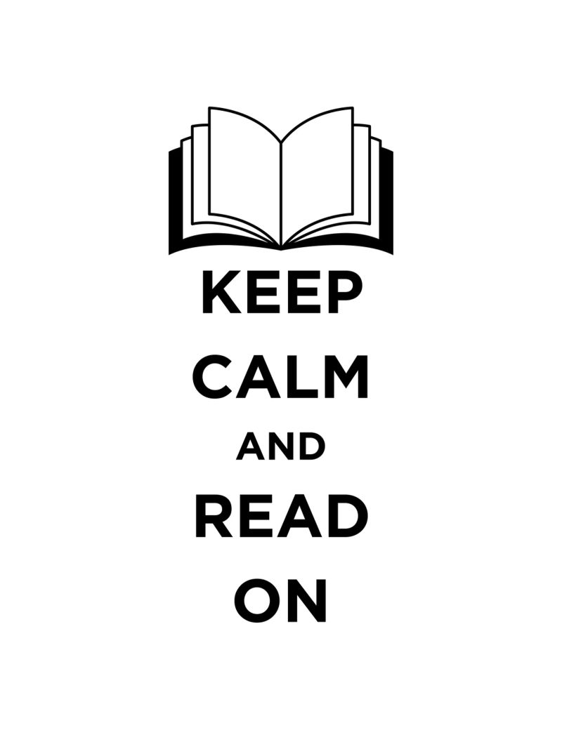 KEEP CALM AND READ ON pellicola backlit da FABOArt