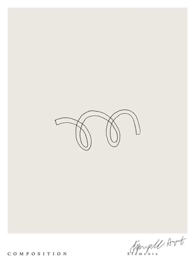Simple Art Line No 1 tela da treechild