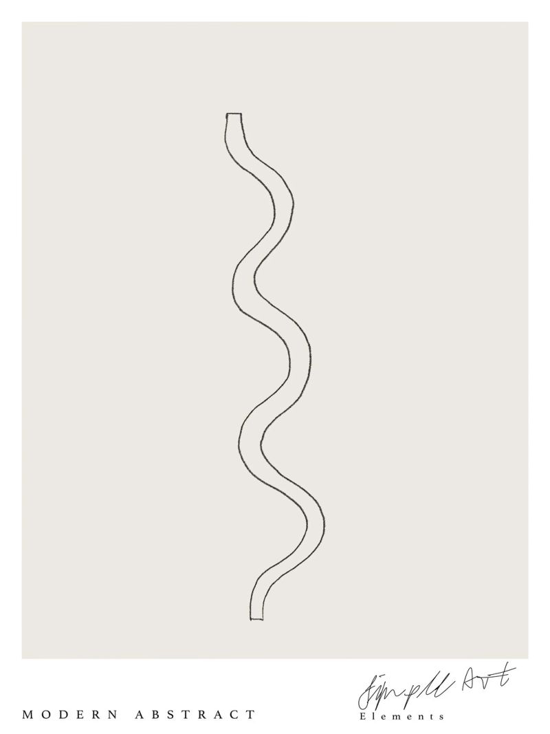 Simple Art Line No 2 poster by treechild